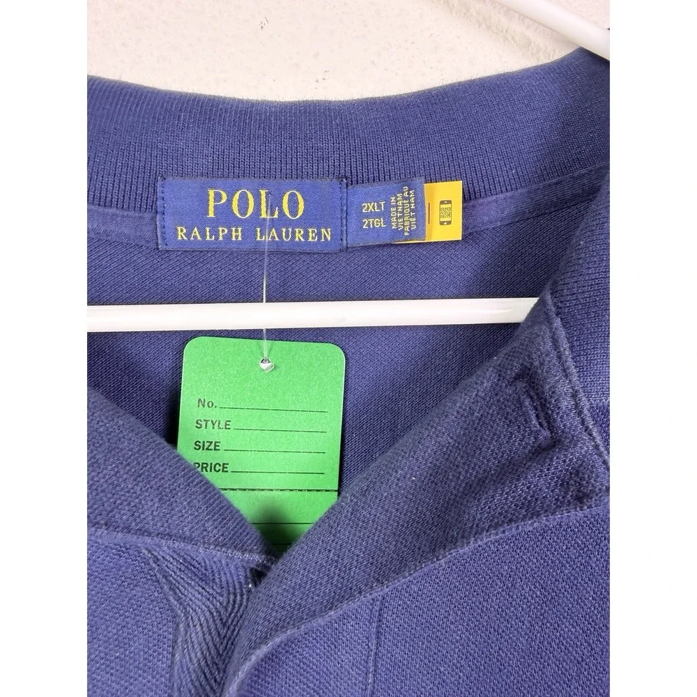 Polo Ralph Lauren Summer Classic Rugby Polo Shirt Men's 2XLT  Big Pony Crest